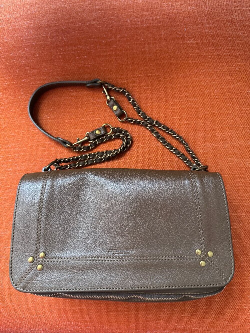 Jerome Dreyfuss Bobi M Khaki Leather